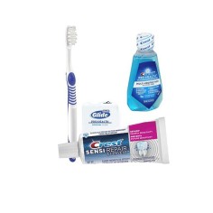 Set Igiena Orala, Crest, 3D White, Sensibilitate Dentara, Periuta, Pasta 24gr, Apa Gura 36ml, Ata 4m