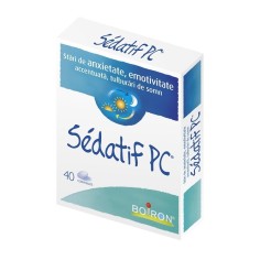 Tratament Homeopat, Boiron, Sedatif PC, Tratament Stari de Anxietate, Emotivitate Accentuata, Tulburari de Somn, 40 comprimate