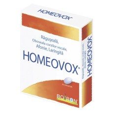 Homeopathic lozenges, Boiron, Homeovox, Hoarseness Treatment, Vocal Cord Fatigue, Laryngitis, 60 lozenges