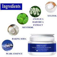 Powder, Lanbena, Breylee, Natural Ingredients, for Teeth Whitening, 55gr