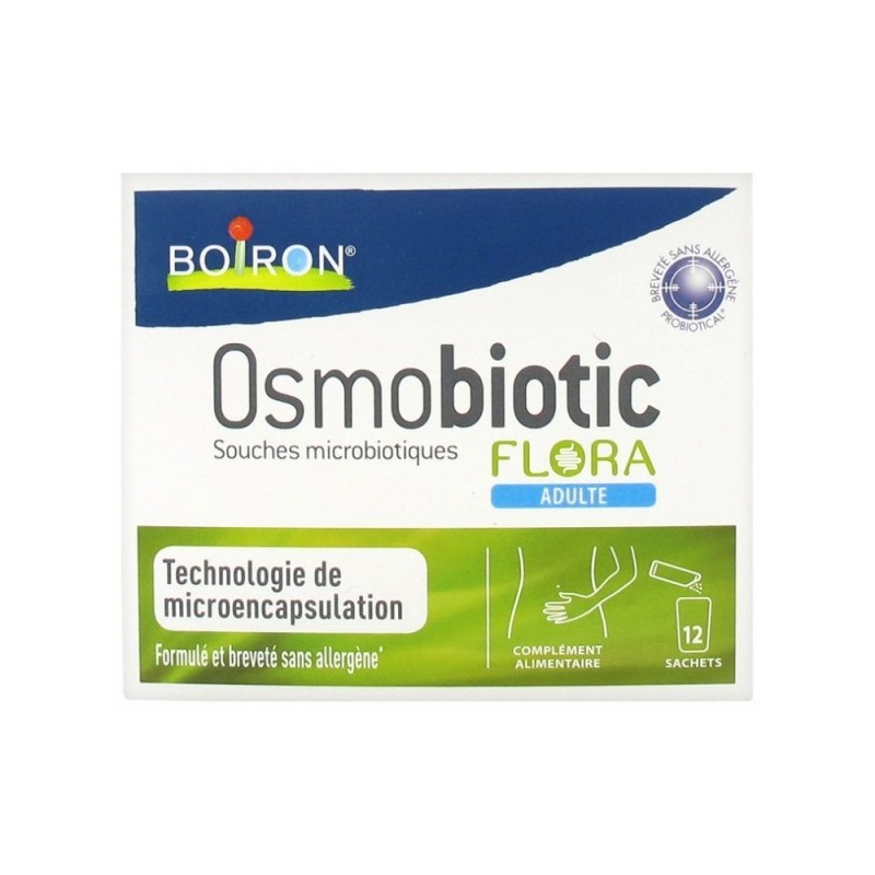 Supliment Alimentar pentru Adulti, Boiron, Osmobiotic, Flora, cu Tulpini Osmobiotice, 12 plicuri