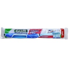 Periuta de Dinti Manuala, GUM, Technique Pro Compact 525, Periaj Profund si Delicat, Soft, Culoare Verde