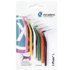 Set of 6 Interdental Brushes, Hager, Miradent, Effective Cleaning in Assorted Sizes