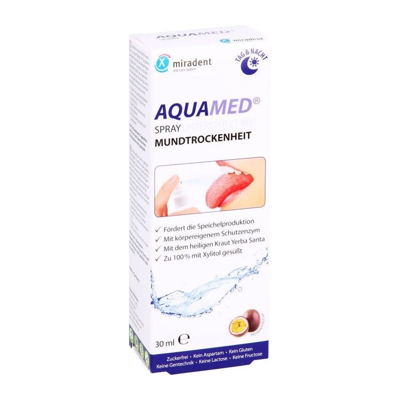 Spray Bucal, Miradent, Aquamed, Tratament Hidratant Impotriva Xerostomiei, 30ml