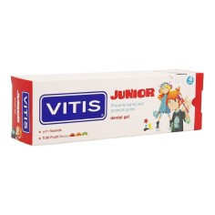 Pasta de Dinti pentru Copii, Dentaid, Vitis Junior, Intareste Smaltul si Protejeaza Eficient, Aroma Tutti Frutti, 75ml