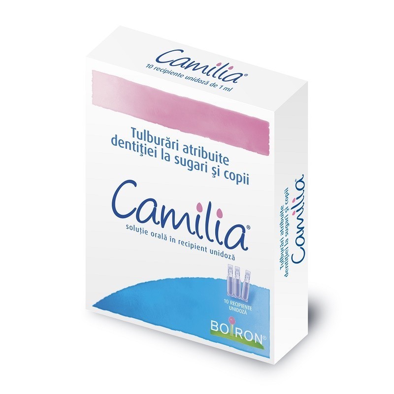 Tratament Homeopat, Camilia Boiron, Calmant pentru Durerea Provocata de Eruptia Dentara a Sugarilor si Copiilor, 10 fiole