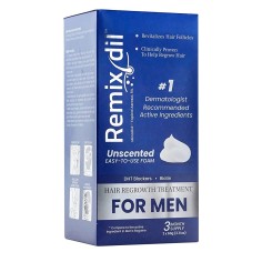 Spuma pentru Cresterea Parului, Remixidil, Minoxidil 5%, Blocant DHT si Biotina, 3x 60ml