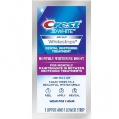Envelope, Teeth Whitening Strips, Crest, 3D White, Monthly Whitening Boost, 10% Concentration, 1 day 2
