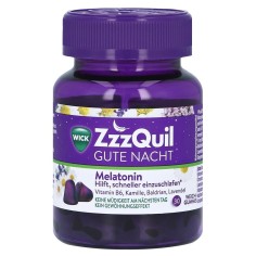 Supliment Alimentar, ZzzQuil, cu Melatonina, Musetel si Lavanda, pentru Somn Linistit, 30 jeleuri