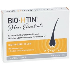 Supliment Alimentar, Bio-H-Tin, cu Biotina, Seleniu, Zinc, pentru Intarirea Parului si Unghiilor, 30 capsule