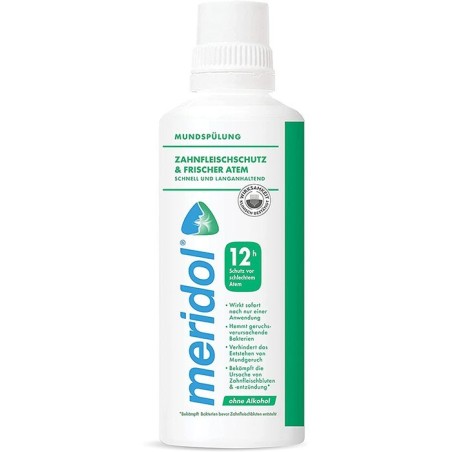 Apa de Gura, Gaba, Meridol Safe Breath, Fara Alcool, Efect Anti-Bacterian, Eficienta in Tratarea Halitozei, 400ml