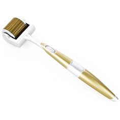 Dermaroller, Dermatological Roller for Wrinkles, Stretch Marks, Scars, Hair Loss, 192 Titanium needles, depth 0.75mm