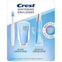 Teeth Whitening Set, Crest, Whitening
 Emulsions, Emulsion with Separate Applicator 18gr and Integrated Emulsion 10gr