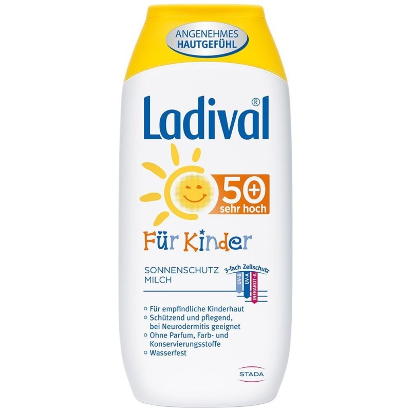 Crema Protectie Solara pentru Copii, Stada, Ladival, Impotriva Alergiilor si Iritatiilor, SPF 50, 200ml