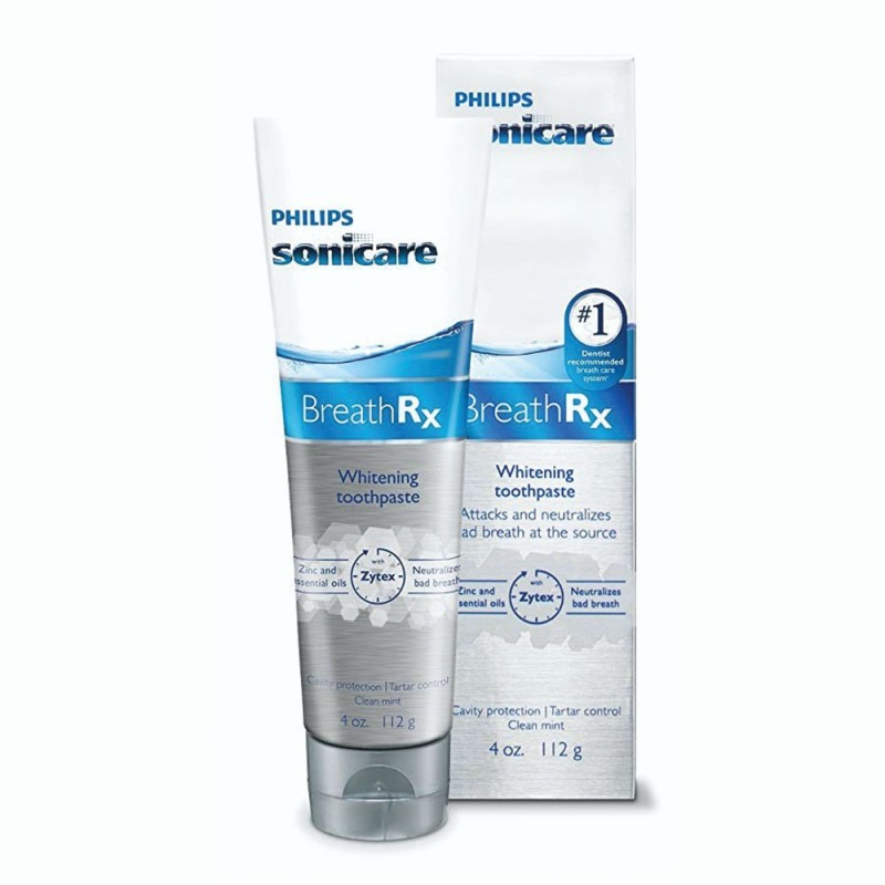 Pasta de Dinti, Philips Sonicare, BreathRX, cu Zytex, impotriva Halitozei, Respiratiei Urat Mirositoare, 112gr