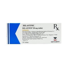 Supliment, Menarini, Bilaxten, cu Bilastine, pentru Intoleranta de Histamina, 20mg, Cutie 50 Tablete