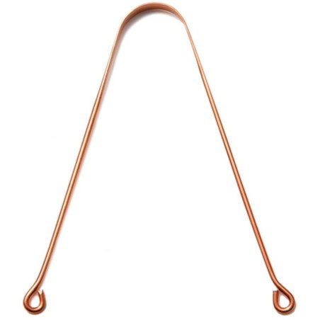 Racleta pentru Limba, Zamo®, Copper, pentru Curatarea Placii Bacteriene, Efect Antimicrobian, Material Cupru