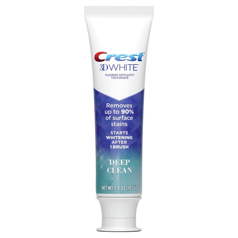 Pasta de Dinti, Crest, 3D White, Deep Clean, Indeparteaza Petele de Suprafata, 107gr