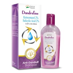 Shampoo, Healing Pharma, Dandrofine, Anti-Dandruff, Anti-Mycotic, with Ketoconazole 2% and Salicylic Acid 2%, 100ml