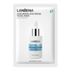 Masca de Fata, Lanbena, cu Acid Hialuronic, Efect Hidratant, Anti-Cearcane si Fermitate, 25ml