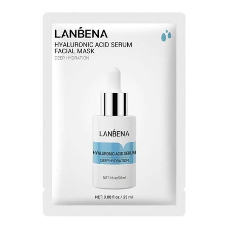 Masca de Fata, Lanbena, cu Acid Hialuronic, Efect Hidratant, Anti-Cearcane si Fermitate, 25ml