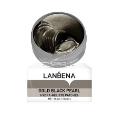 Set of 60x Eye Masks, LANBENA, Hydra-Gel, with Black Pearl Extract, Illuminating Effect, Anti-Dark Circles, Firmness, 173gr