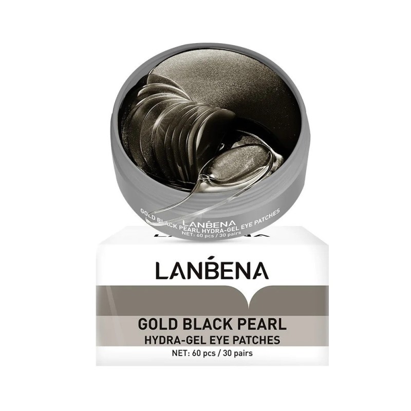 Set 60x Masti pentru Ochi, LANBENA, Hydra-Gel, cu Extract de Perle Negre, Efect Iluminant, Anti-Cearcane, Fermitate, 173gr