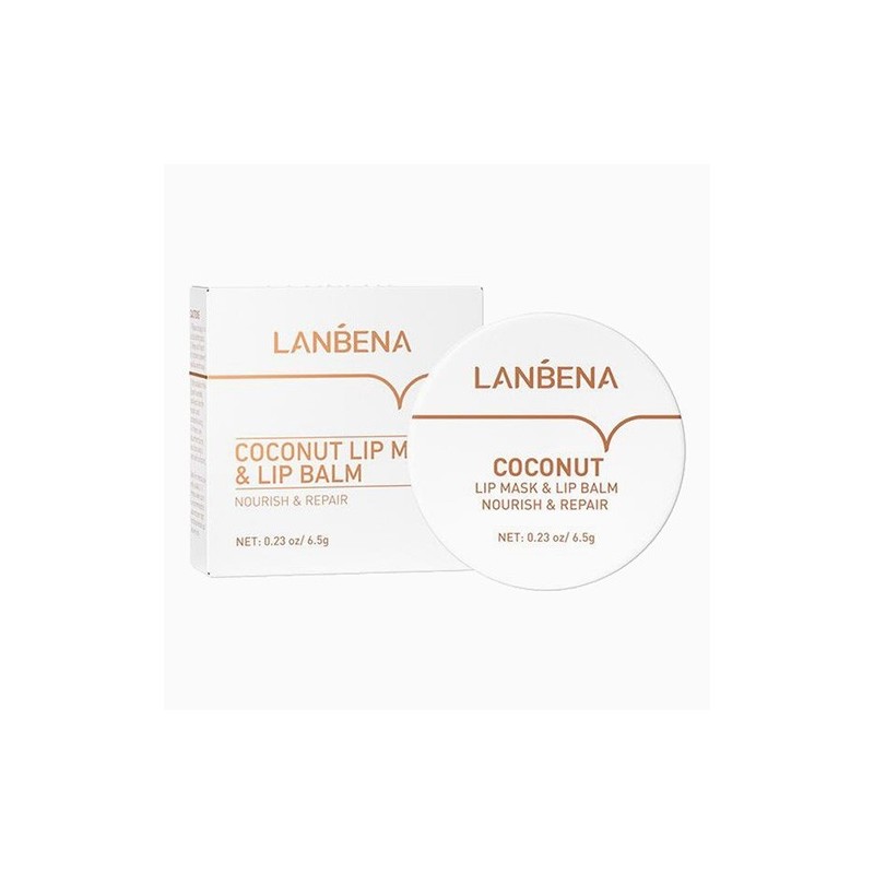 Balsam de Buze, Lanbena, cu Unt de Cocos si Unt de Shea, pentru Hidratare Intensiva, 6.5gr