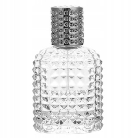 Sticla Parfum, Zamo, Valentine, cu Pulverizator Infiletabil si Capac Argintiu, Capacitate 50ml