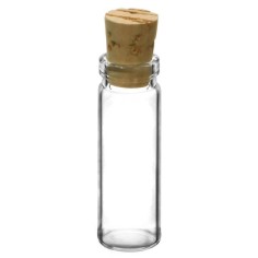 Fiola Parfum, Zamo®, din Sticla, cu Dop de Pluta, Capacitate 2ml, Transparenta