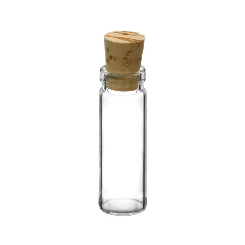 Fiola Parfum, Zamo®, din Sticla, cu Dop de Pluta, Capacitate 2ml, Transparenta