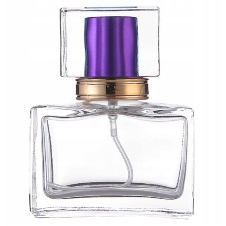 Sticla Parfum, Zamo®, cu Pulverizator Infiletabil si Capac Mov, Capacitate 30ml