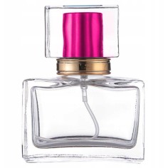 Sticla Parfum, Zamo®, cu Pulverizator Infiletabil si Capac Roz, Capacitate 30ml