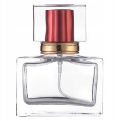 Sticla Parfum, Zamo®, cu Pulverizator Infiletabil si Capac Visiniu, Capacitate 30ml