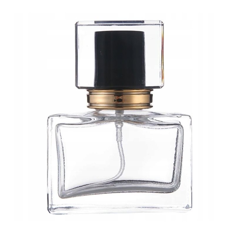 Sticla Parfum, Zamo®, cu Pulverizator Infiletabil si Capac Negru, Capacitate 30ml