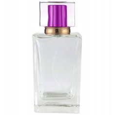 Sticla Parfum, Zamo®, cu Pulverizator Infiletabil si Capac Mov, Capacitate 90ml