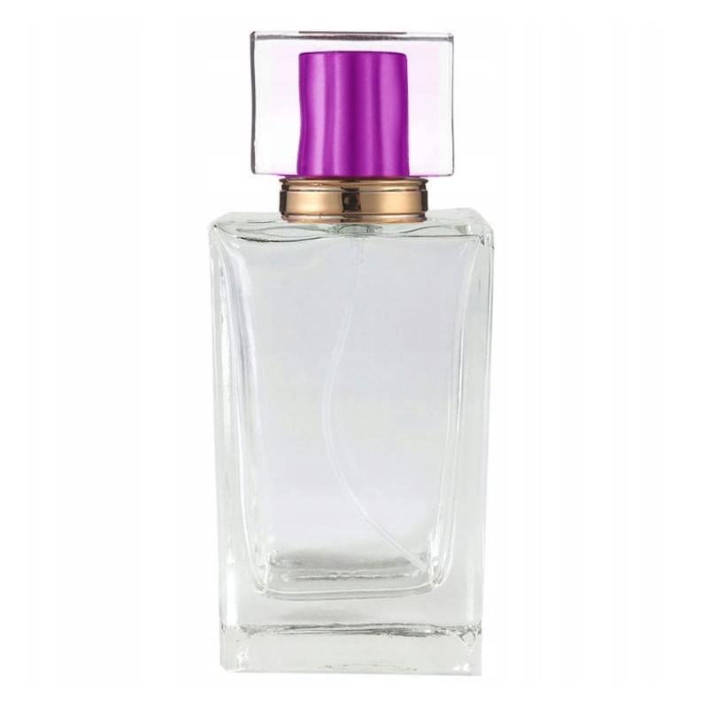 Sticla Parfum, Zamo®, cu Pulverizator Infiletabil si Capac Mov, Capacitate 90ml
