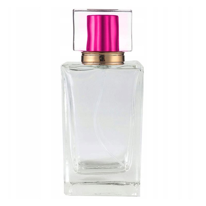 Sticla Parfum, Zamo®, cu Pulverizator Infiletabil si Capac Roz, Capacitate 90ml