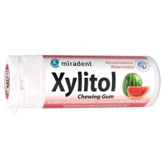 Tablete Masticabile, Miradent, Xylitol, Impotriva Respiratiei Mirositoare, Aroma Pepene Rosu, 30 buc