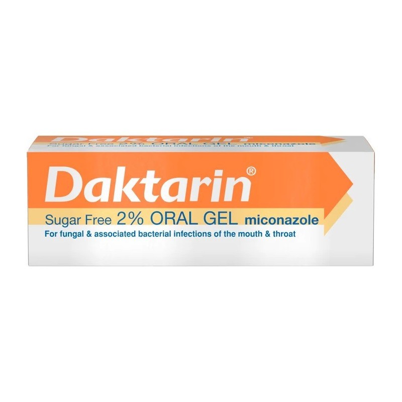 Gel Bucal, McNeil, Daktarin, Efect Antimicotic pentru Mucoasa Bucala, Fara Zahar, 15g