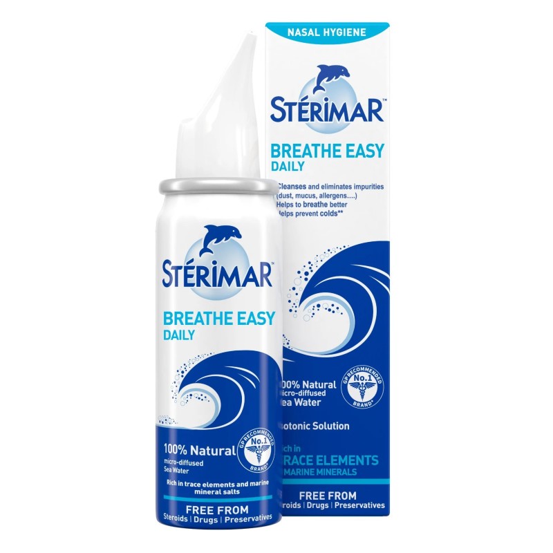 Spray Nazal, Sterimar, Adulti, Izotonic, Curatare Eficienta in Cazul Racelii si Rinofaringitei, 100ml