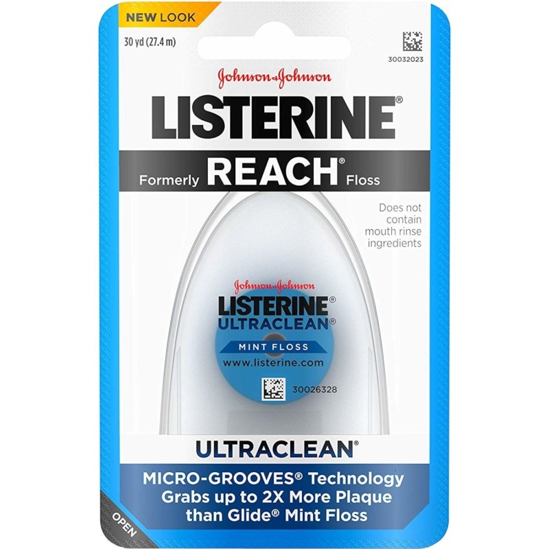 Ata Dentara, Listerine, Reach, Ultra Clean Curatare Eficienta a Placii Bacteriene, Rezistenta la Rupere, Lungime 27.4m
