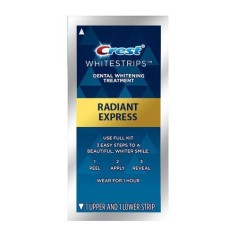 Benzi Albirea Dintilor, Crest, 3D White, Radiant Express, Nivel Albire 18, 1 Plic