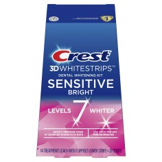 Benzi Albire Dinti, Crest Whitestrips 3D Sensitive Bright, pentru Dinti Sensibili, 8% Concentratie, Tratament 14 Zile, 28 benzi
