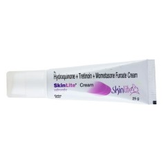 Crema, Zydus, SkinLite, Tratament Melasma, cu Hidrochinona 2%, Mometazona 0.1% si Tretinoin 0.025%, cu Pompita, 25gr