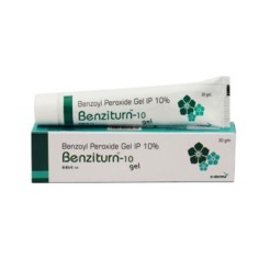 Gel, e-Derma, Benziturn, Anti-Acnee, 10% Peroxid de Benzoil, 30gr