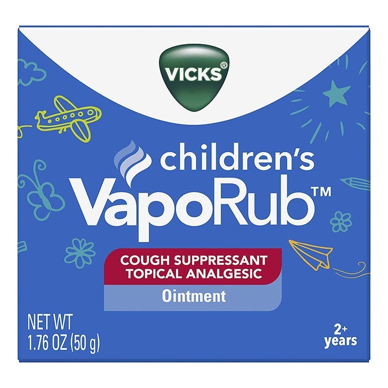 Unguent Rubefiant pentru Copii, Vicks, VapoRub, Efect Adjuvant impotriva Simptomelor de Raceala si Tuse, 50gr