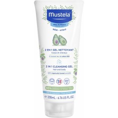 Gel de Curatare 2 in 1, Mustela, Cleansing Gel, pentru Corp si Par, 95% Ingrediente Naturale, 200ml