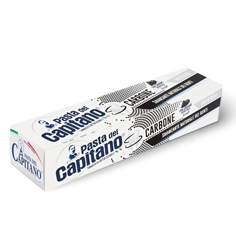 Pasta de Dinti, Ciccarelli, Pasta del Capitano, Carbone, Efect Albirea Dintilor cu Carbune Activ, 100ml