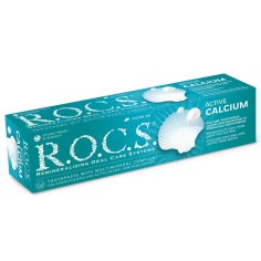 Pasta de Dinti, R.O.C.S., Active Calcium, Intarire Smalt cu Calciu, Fara Fluor, 75ml